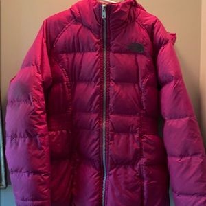 Northface girls puffer jacket - mostly goose down